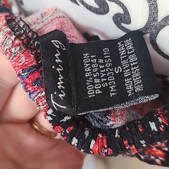 Multi-patterned Halter Crop Top - Picture 4 of 4